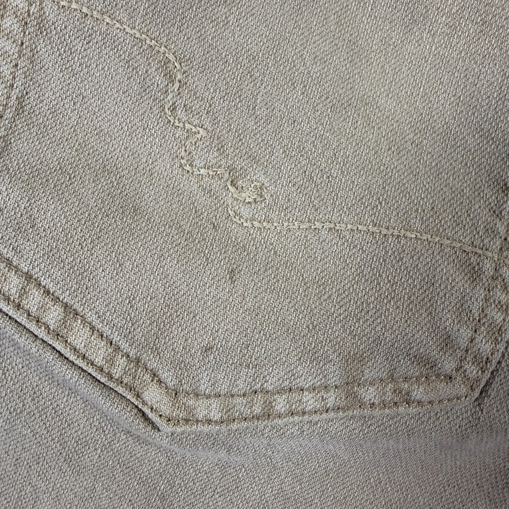 Free People We the Free Size 31 Risk Taker Mid Rise Straight Jeans Beige Ecru - Picture 11 of 13